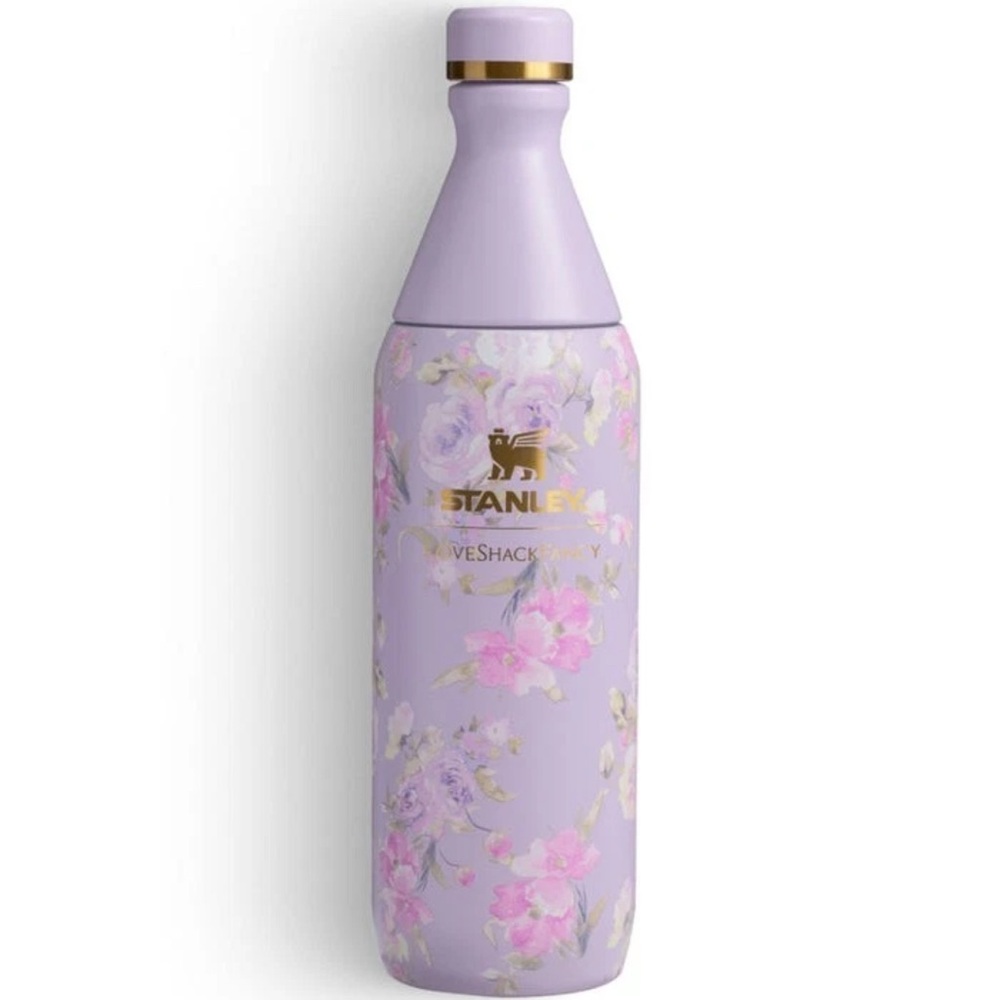 SOLD OUT STANLEY x LOVESHACKFANCY Purple Happy Thoughts Slim bottle 20oz